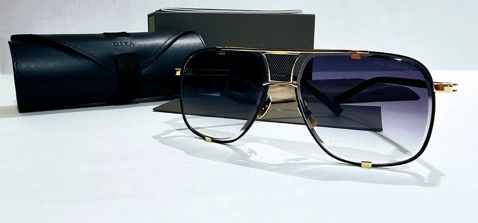 com etiquetas DITA Mach Five DRX 2087-A preto fosco ouro EDIÇÃO LIMITADA/CINZA Gradi - Imagem 3 de 4