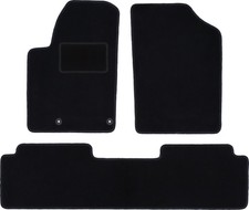 Fußmatten Automatten Velours Schwarz für Citroen Xsara Picasso 1997-2010 4-tlg