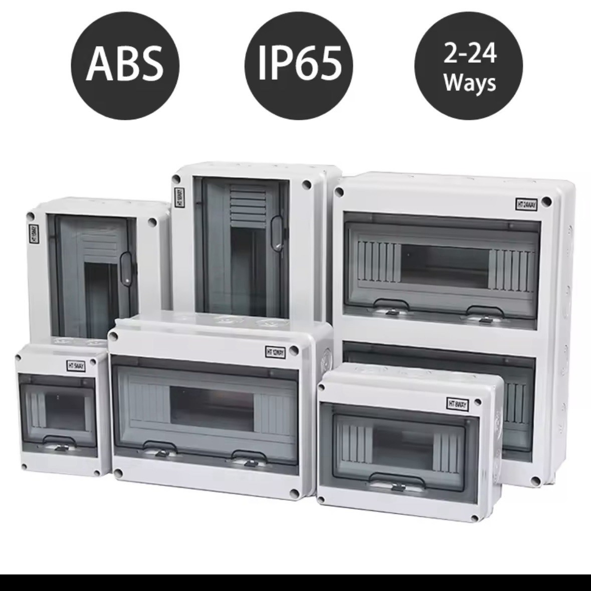 Aufputz Sicherungskasten Feuchtraum IP65 Verteilerkasten 1 reihig f. 9 Automaten