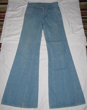 Rare Vintage 70s Levis 666 Jeans Bell Bottom Flared Orange Tab 29x34