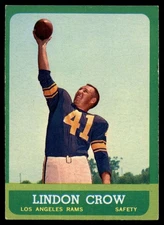 1963 Topps #45 Lindon Crow EX++ LA Rams       ID:83907