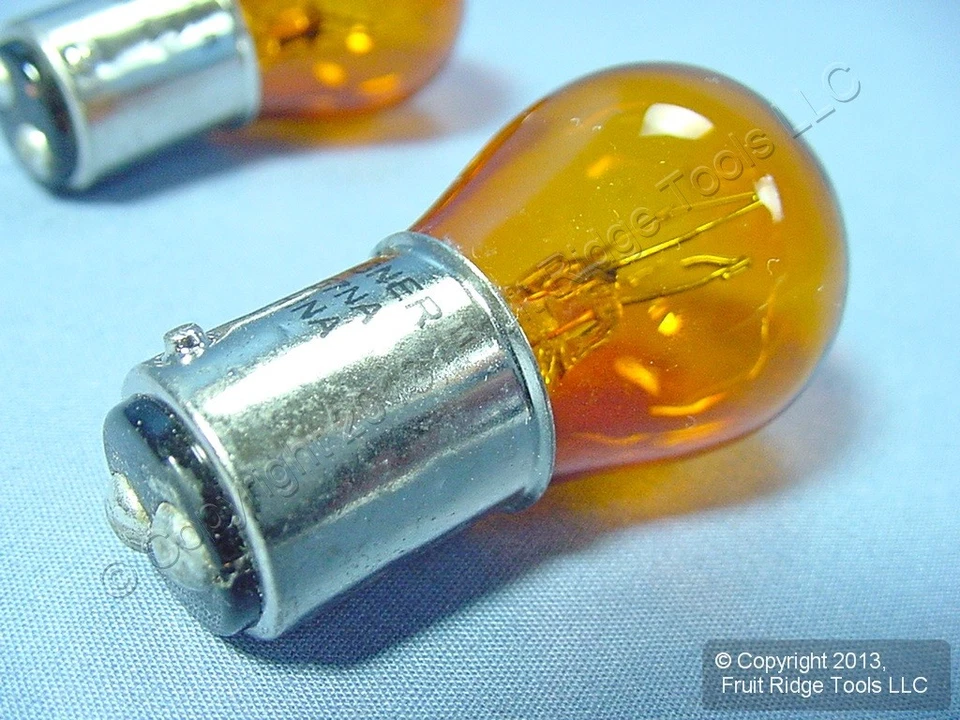 2 Wagner BP2057NA Amber Parking Lamp Turn Signal Light Bulbs 12V - Image 2 of 4