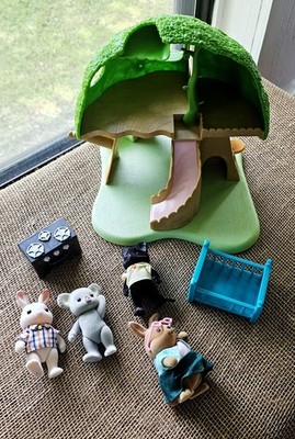 Calico Critters Fairy Secret Tree House With Figures & Accessories Sylvanian