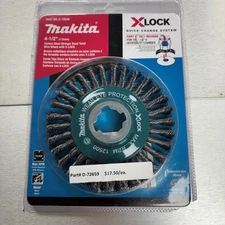 Makita X-LOCK 4-1/2 In. Stringer Bead Twist Carbon Steel Angle Grinder Wire