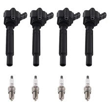 4x Ignition Coil & Spark Plug Set for Fiat 500 Dodge Dart 1.4L 12-17 68081914AA