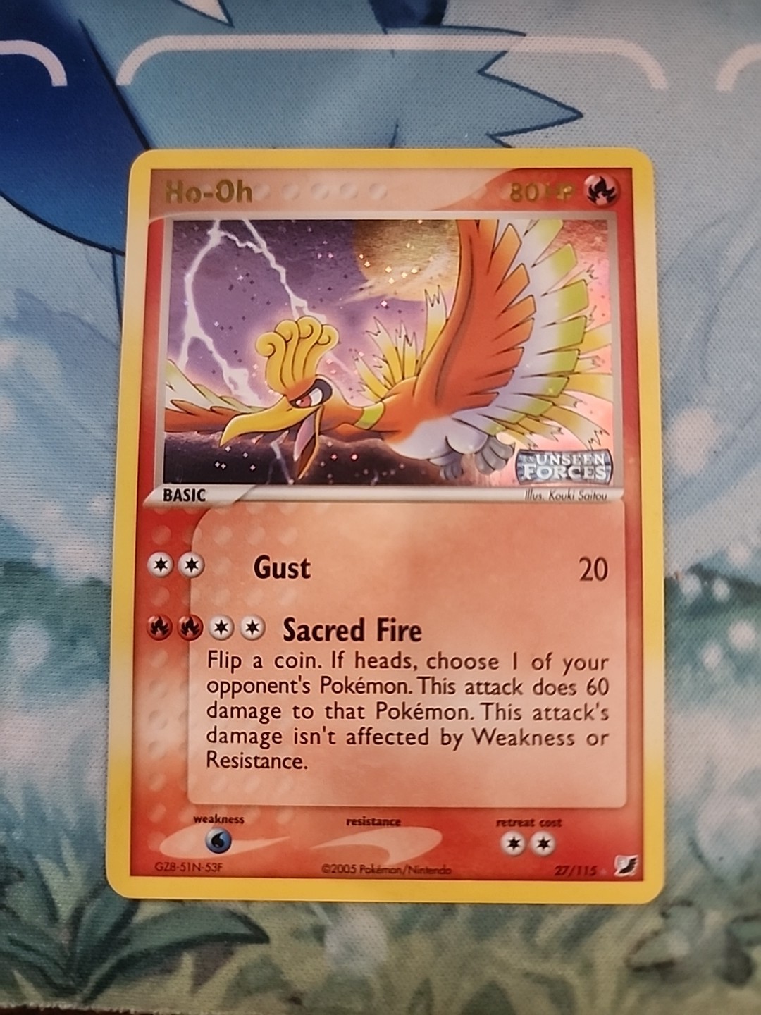 2005 Ho-Oh 27/115 Unseen Forces Reverse Holo NM-