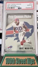 2000 Topps Chrome Pre-Season Picks Eric Moulds PSA 10 No. P17 Buffalo Bills