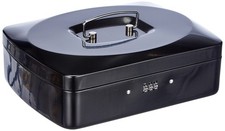 Wedo 146321Z Counter Box with Combination Lock 25 x 19 x 9 cm Black