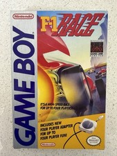 F1 Race for Nintendo Gameboy - CIB W/ 4 Player Adapter - Complete - VERY GOOD!