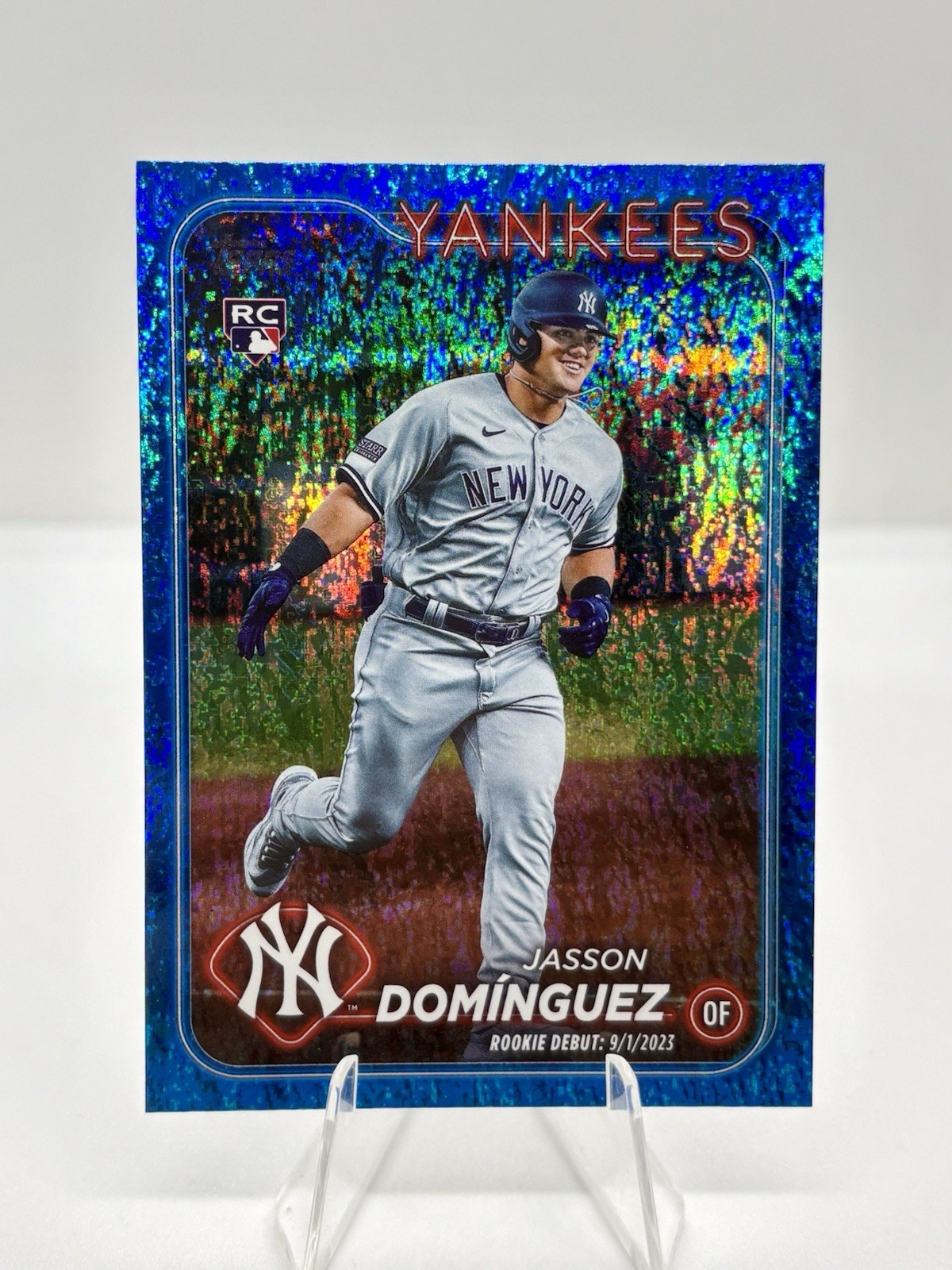 2024 Topps Update Jasson Dominguez RC /999 Blue Foilboard Rookie Debut