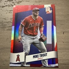 2024 Topps Big League / Mike Trout #290 Super Rare Red Foil