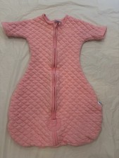 Halo Sleep Sack Easy Transition Pink Quilted Size S 3-6mths Zip Wearable Blank