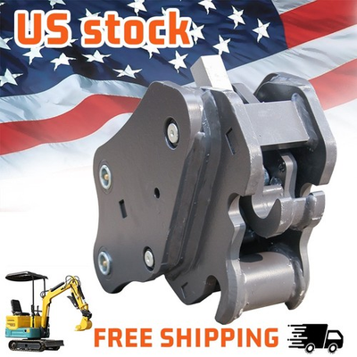 #ad #ad Quick Hitch Coupler Connection For 0.8 1.5 Ton Mini Excavator Attachment $135.99