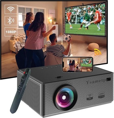 Ysametp Mini Beamer: 1920x1080 Full Hd, 4k Wifi/bluetooth Heimkino