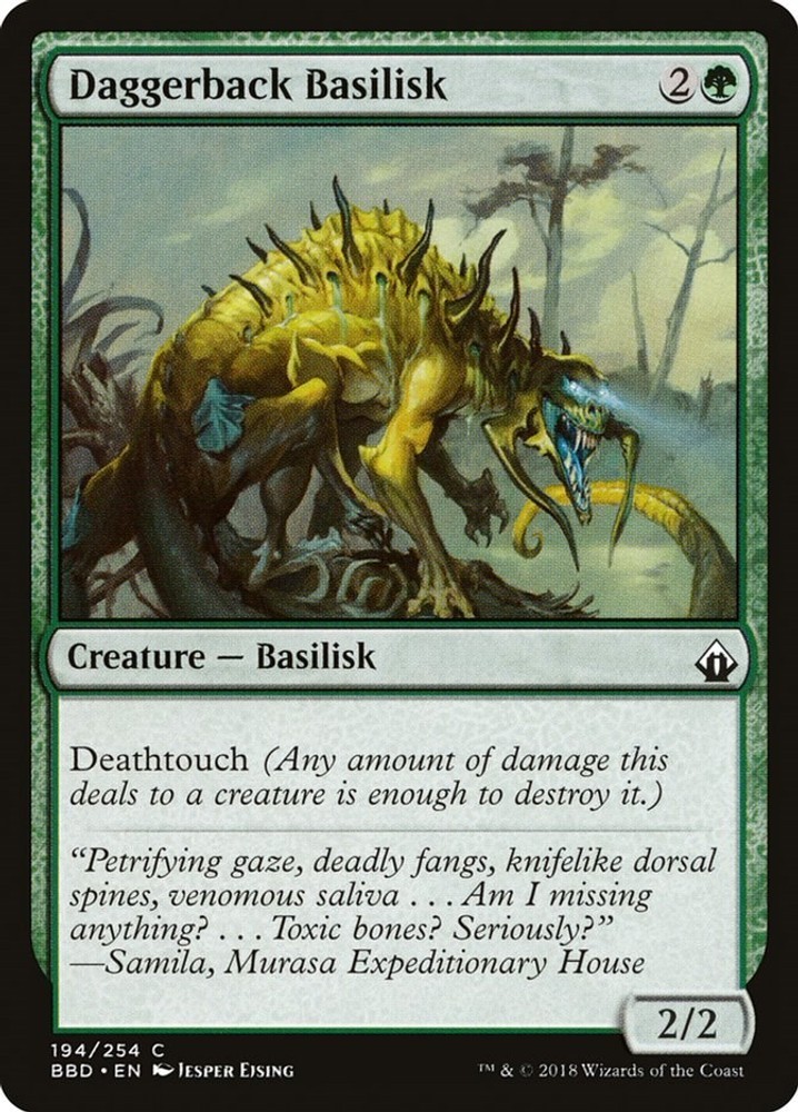 Daggerback Basilisk Battlebond LP MTG