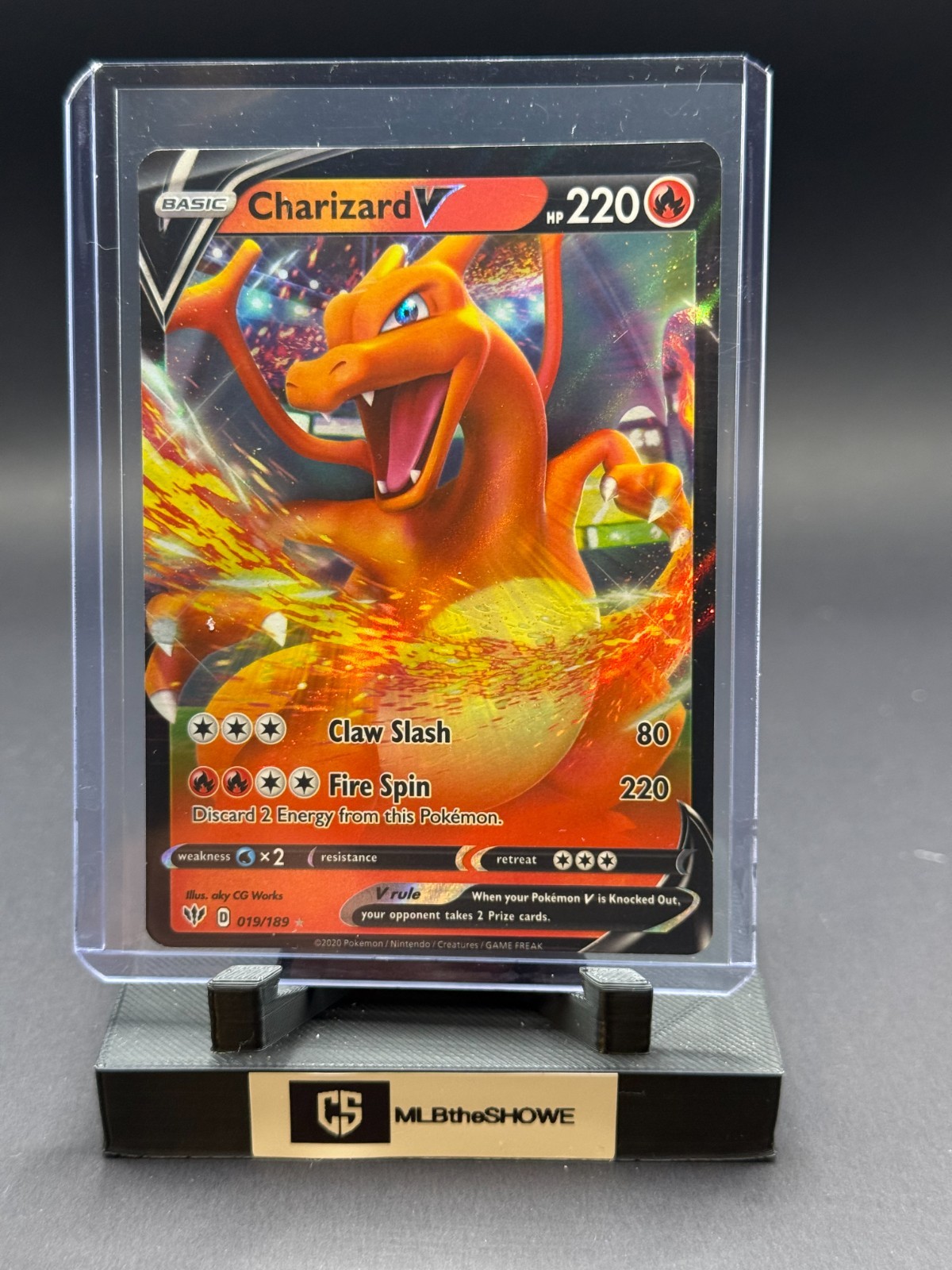 Charizard V Pokemon Darkness Ablaze 019/189 Lightly Played