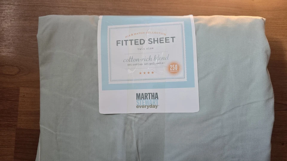 Sábana bajera plana doble vintage Martha Stewart Mix & Match NOB + funda de almohada Foto 2 de 4
