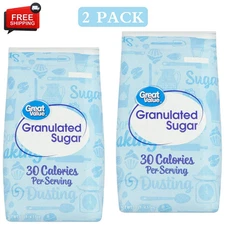 Great Value Pure Granulated Sugar, 10lb,New (2 Pack)