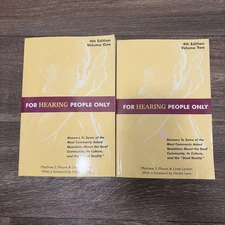 For Hearing People Only Moore Levitan Deaf Studies 4th Ed Vol 1 & 2 Softcover Se