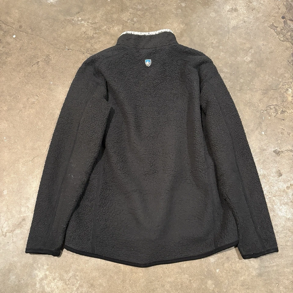 Chaqueta Suéter Vintage Kuhl Sherpa Para Hombres Talla L Alfpaca Cremallera Completa Polar Marrón Y2K Foto 4 de 4