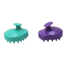 Silicone Shampoo Scalp Shower Body Washing Hair Massage Massager Brush Comb WB