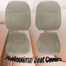 Both Side Bottom & Top Replacement Leather Seat Cover Tan For 08-13 Highlander