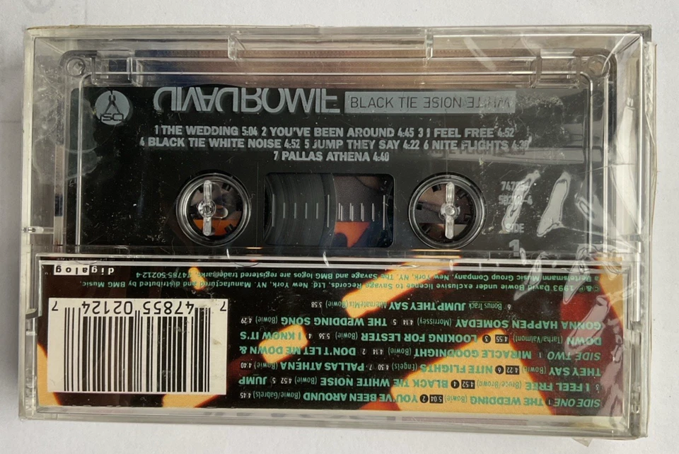 David Bowie Black Tie White Noise Cassette Sealed 1993 Savage 74785-50212-4 - Image 2 of 3