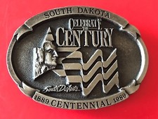 Limited Edition No.1020 South Dakota Celebrate Century Centennial Belt Buckle