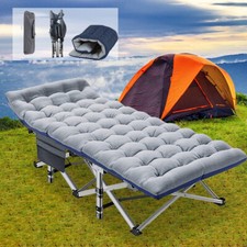 NAIZEA Folding Camping Bed Cot Outdoor Sleeping Cot Mattress For Elder Gift