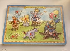 Schylling Classic Winnie the Pooh and Friends Wooden Peg Puzzle