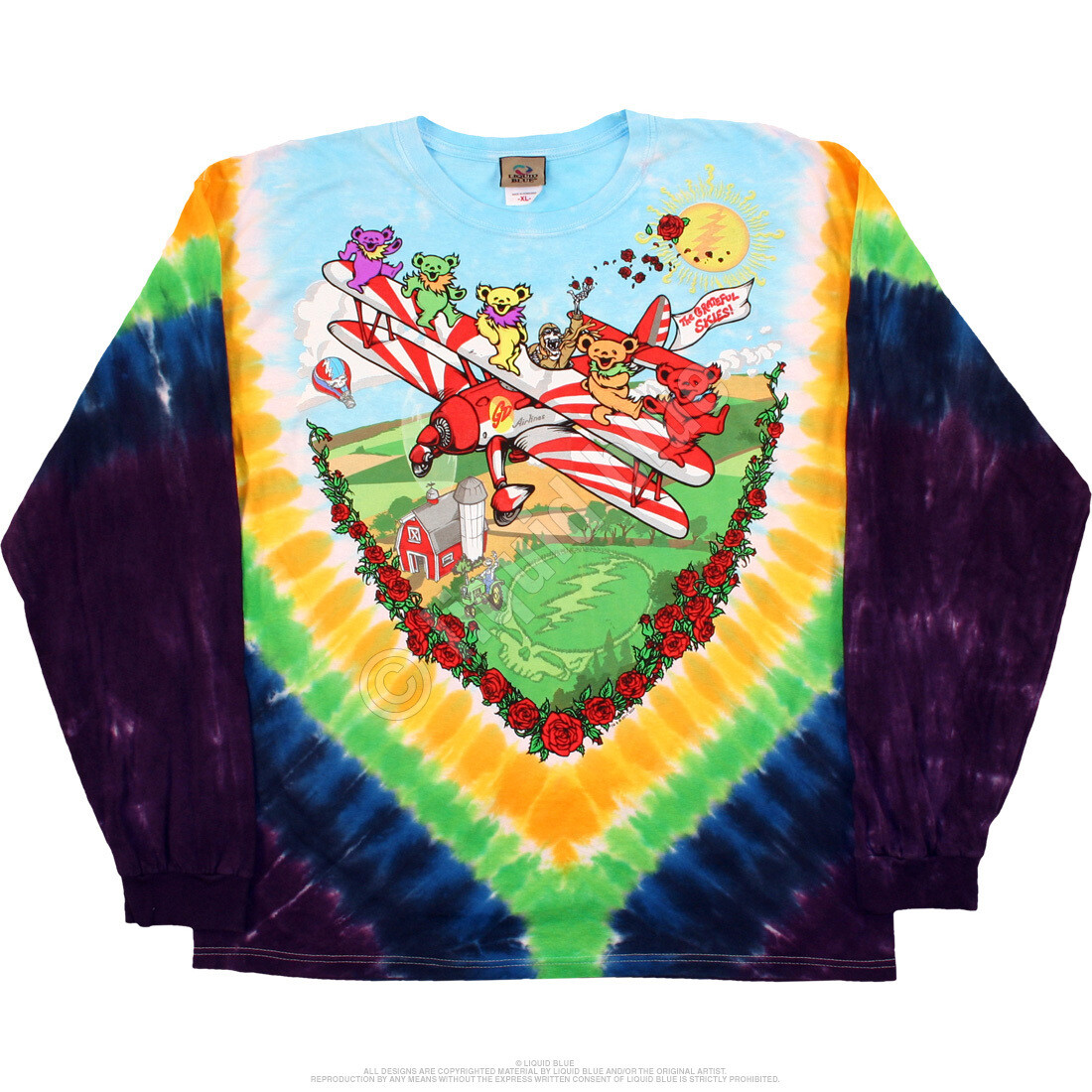 【2plan】Works tie dye damage long sleeve t-shirt Grey Tie Dye Long Sleeve T-Shirt – The Tie Dye Company