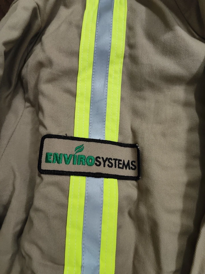 Geliget Gear Men's Khaki Flame Resistant Full Zip Jacket Size 3XL - Image 3 of 4