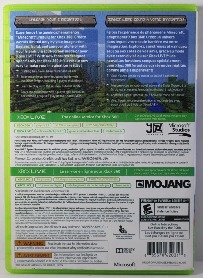 Minecraft (Xbox 360, 2013) - Image 2 of 4