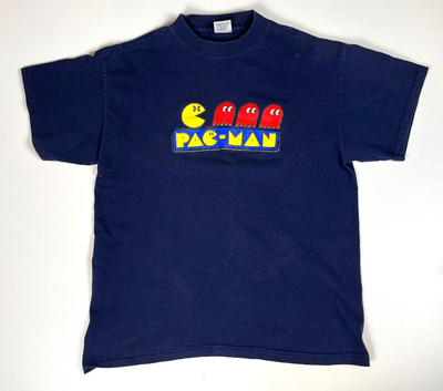 Vintage 90s Pac-Man T-Shirt Murina Made in USA Single Stitch Sz L 