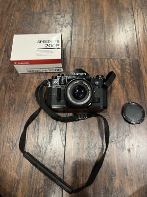 Canon A-1 Film Camera with 50mm fd 1:1.8 lens In Good Working