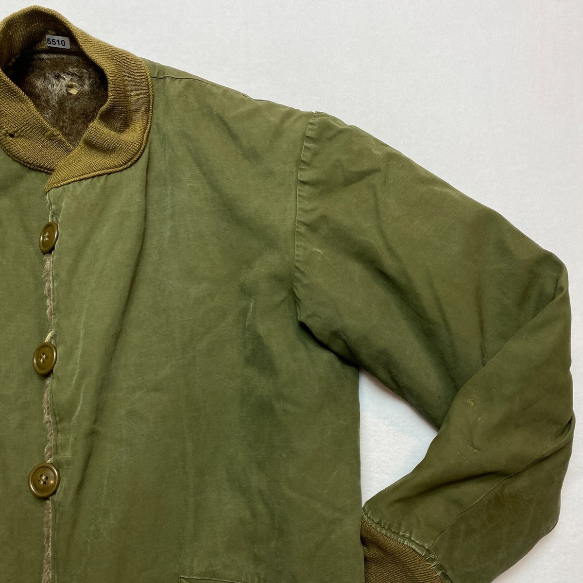 ジャケット・アウター 1940'S M-43 JACKET FIELD PILE O.D. /38R Vintage 1940's M1943 Jacket, Field, Pile, OD Liner World War
