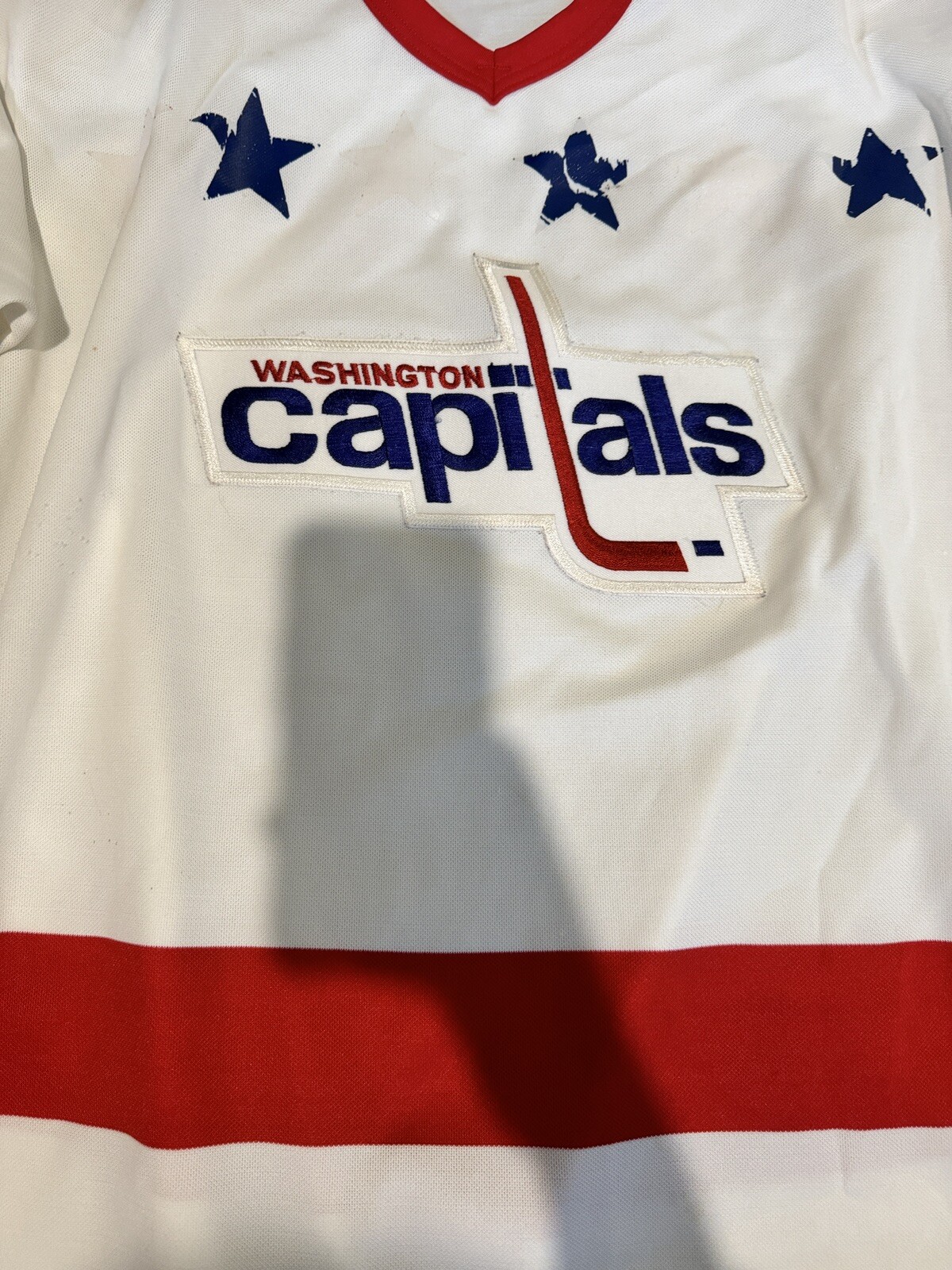 Vintage CCM NHL Washington Capitals Hockey Jersey Men’s Medium White
