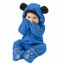 thumbnail 9 - Newborn Infant Baby Girls&amp;Boys Winter Warm Fleece Hooded Romper Jumpsuit Outfits
