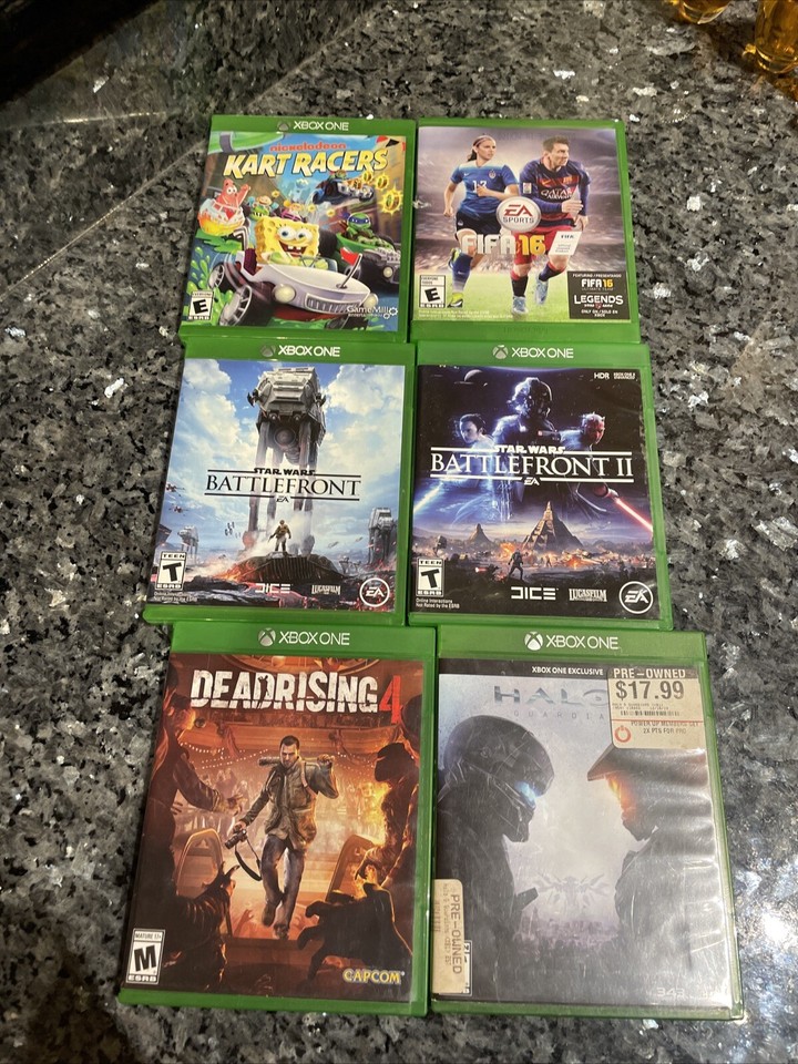 Xbox one Game bundle lot 6 Games Halo Star Wars Battlefront Dead