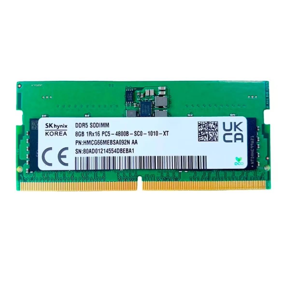 SKhynix DDR5 SODIMM 16GB（8GB×2） 4800MHz New SK Hynix 16GB (2X 8GB) DDR5 4800MHz PC5-38400 1RX16 Laptop