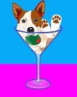 Australian Cattle Dog Red Heeler Signed Art Print of Digital Painting Artwork