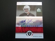 ANTTAJ HAWTHORNE 2005 UPPER DECK REFLECTIONS RED AUTOGRAPH ROOKIE CARD. rookie card picture