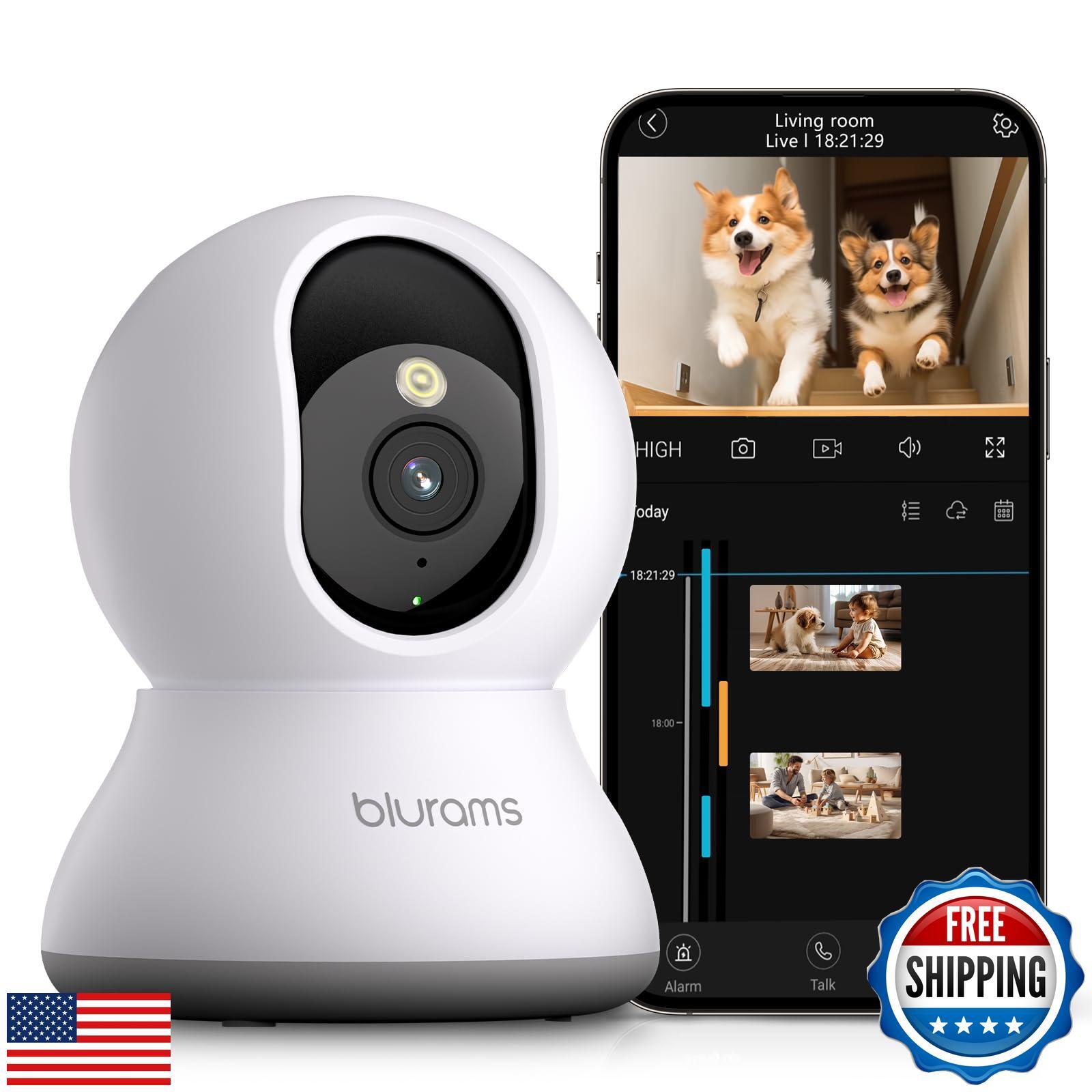 blurams Pet Camera 2K, 360° Indoor Security Camera, Dog Camera with Phone App-image