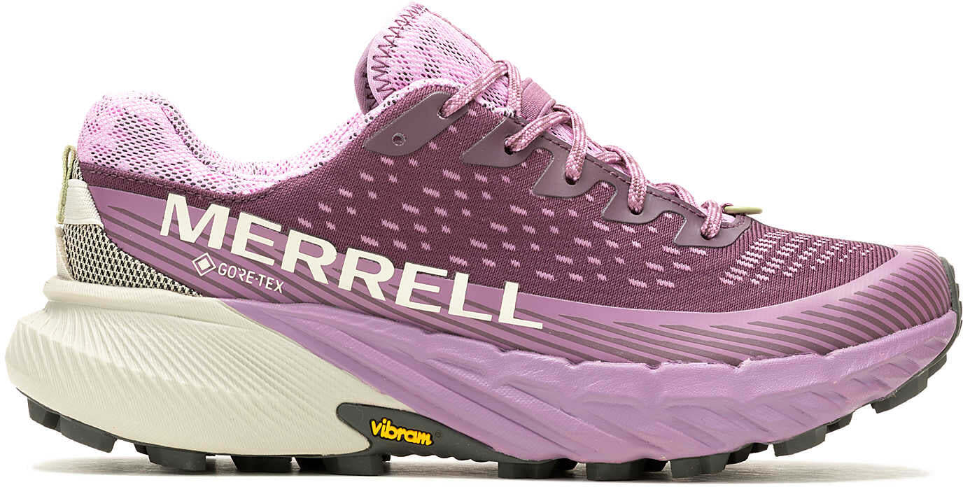 Scarpe da trail running Merrell Agility Peak 5 GORE TEX da donna viola impermeabili GTX