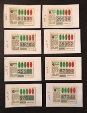 New York Football  Lottery Tickets, issued weekly circa 1970s, no cash value