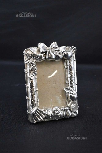 Cadre Photo En Argent Massif 925 – Modèle Brillant 13x18 Cm – Coins Arrondis – Argenteria MB