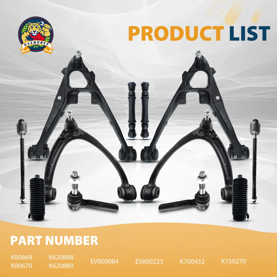 Kit de barra de amarre de brazo de control para Escalade Chevrolet Tahoe Silverado 1500 2007-2013 Foto 3 de 4