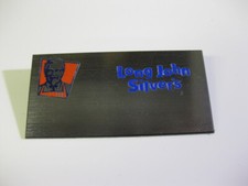 LONG JOHN SILVER'S with KFC logo! ** Employee Uniform Name Badge ** SILVER!