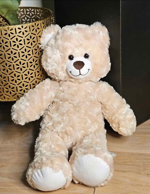 Build-A-Bear Workshop Light Brown Teddy Bear Plush W. Working Heartbeat 16 