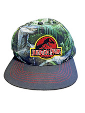 Jurassic Park Hat Cap Snap Back Youth Boys Adjustable Black